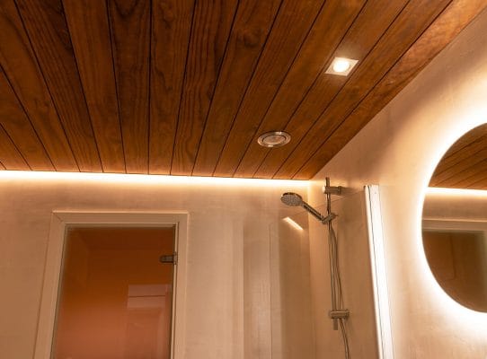LedStorelle modernisoitiin kylpyhuoneen ja saunan valaistus LedStorelle modernisoitiin kylpyhuoneen ja saunan valaistus