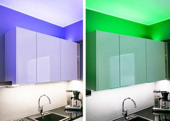 Väriä vaihtava RGB ja W led-nauha laadukkaisiin asennuksiin Väriä vaihtava RGB ja W led-nauha laadukkaisiin asennuksiin